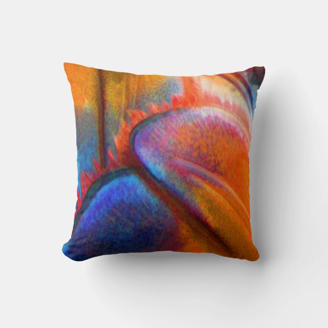 Coussin abstrait Shrimpstales (Recto)