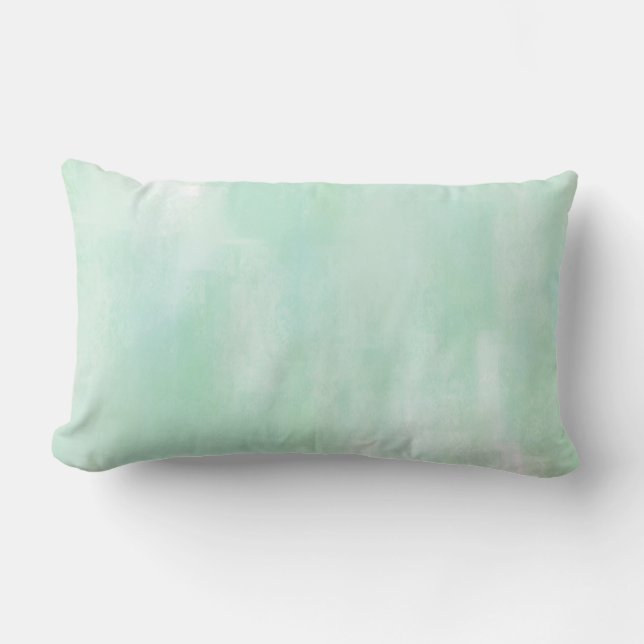 Coussin Abstrait Soft Mint (Recto)