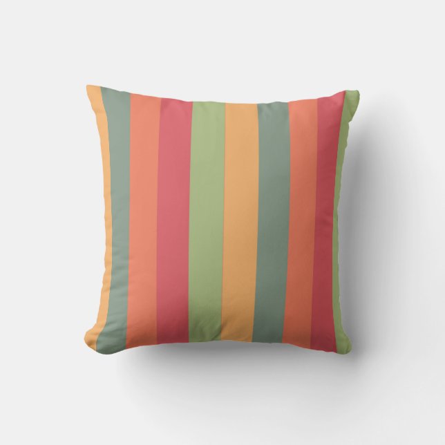Coussin abstrait strié vertical (Recto)