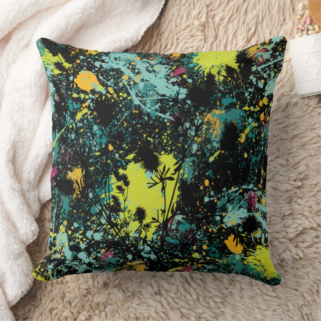 Coussin Abstrait tropical chic (Couverture)