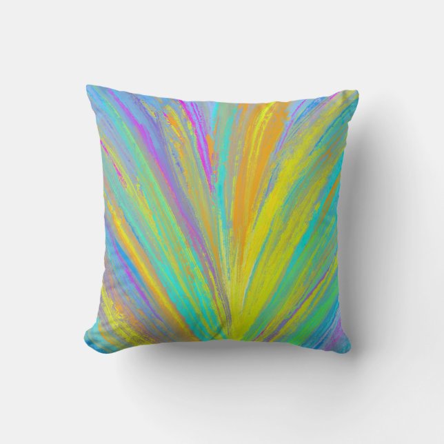 Coussin Abstrait Tropical Summer Fun (Recto)