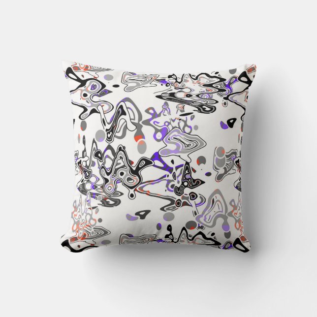 Coussin Abstraite brosse à éclat moderne style fashionab (Recto)