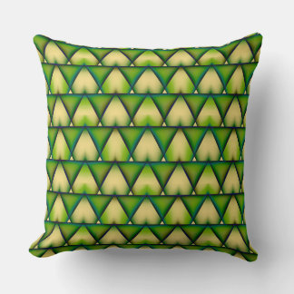 Coussin Abstraite texture verte géométrique lancer oreille