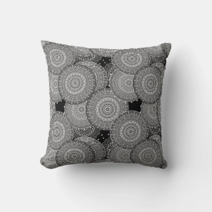 Coussin Abstraits cercles géométriques modernes formes r