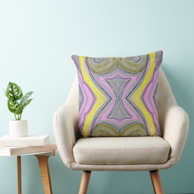 Coussin Abstrato Amarelo (Chaise)