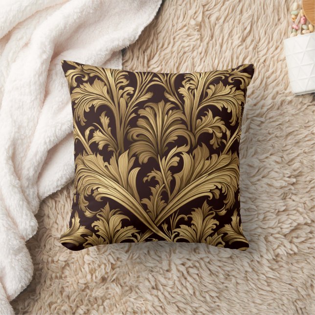 Coussin Acanthus Feuille (Ancien Ton Or) (Couverture)