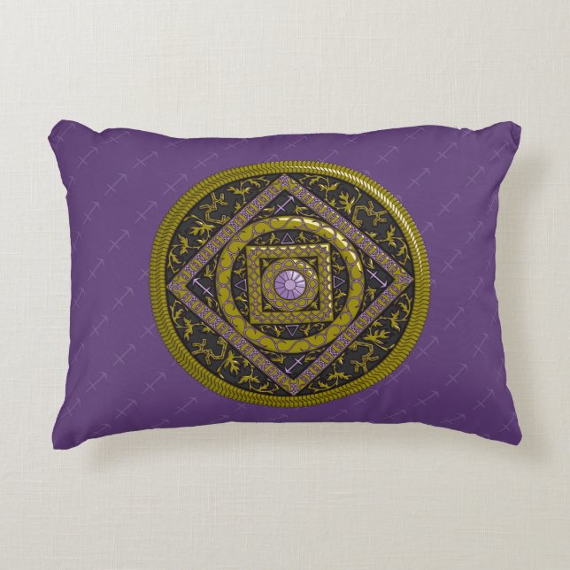 Coussin accent à motif Sagittaire (Devant)