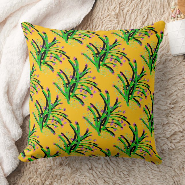 Coussin Accent Arbuste Citron Décoratif Jaune (Couverture)
