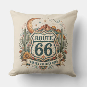 Coussin Accent artistique de la route mère de la lune du d