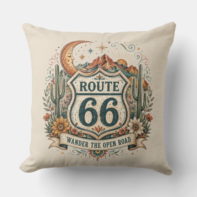 Coussin Accent artistique de la route mère de la lune du d (Recto)