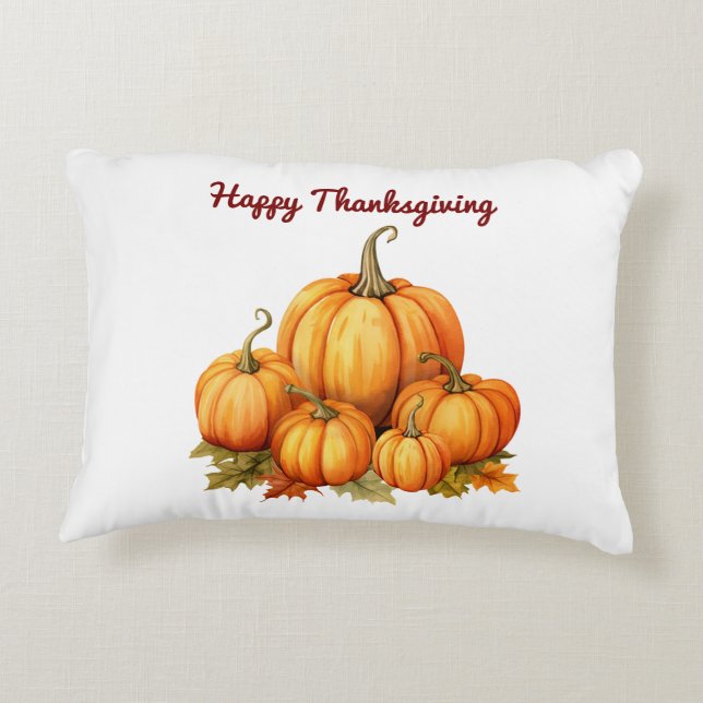 Coussin Accent - Bon thanksgiving Coussin Accent. (Dos)