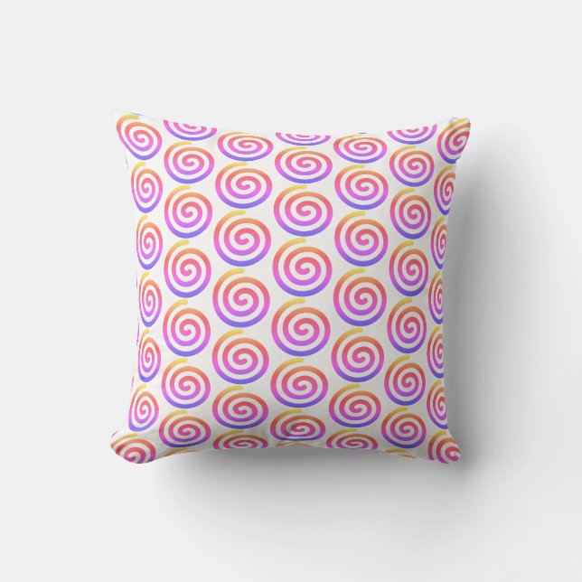 Coussin Accent de couleur arc-en-ciel brillant décoratif (Recto)