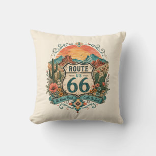 Coussin Accent de la vue du canyon de la route 66 du sud-o