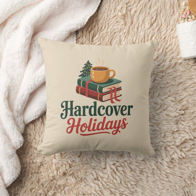 Coussin Accent de lecture confortable pour les fêtes en re (Couverture)