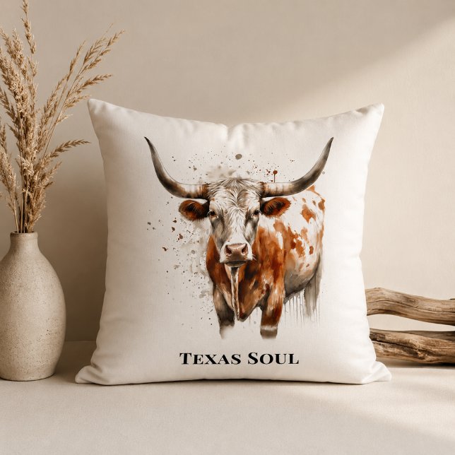 Coussin Accent de Ranch Occidental Longhorn Legacy (Créateur téléchargé)