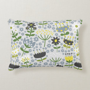 coussin accent fleurs