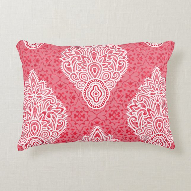 Coussin Accent | Floral | Rose | Décor Cosy (Devant)
