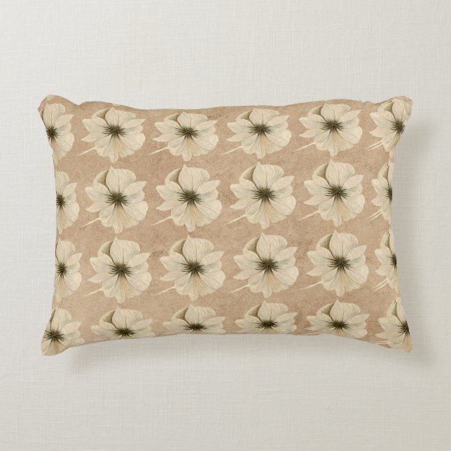 Coussin Accent Pour Maison - Design Coussin Fleur (Devant)