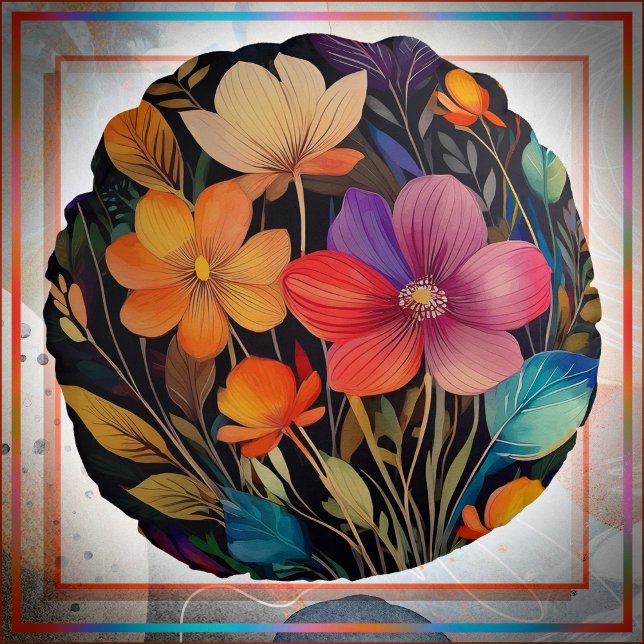 COUSSIN ACCENTO ROND - Fleurs magnifiques et color (Créateur téléchargé)