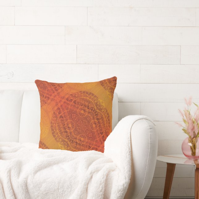 Coussin Acceptation | Médaillons de saumons rouges orange  (Canapé)