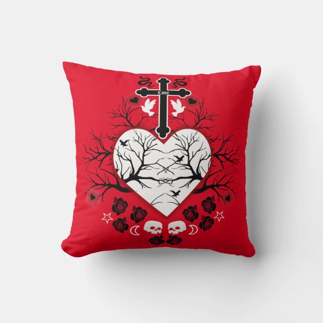 Coussin Accessoires de mode et décoration gothiques (Recto)
