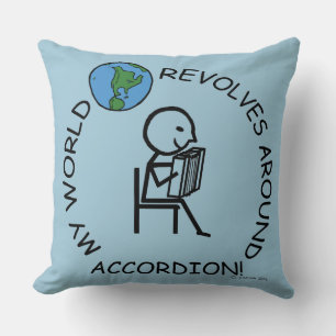Coussin Accordion - Le monde tourne autour