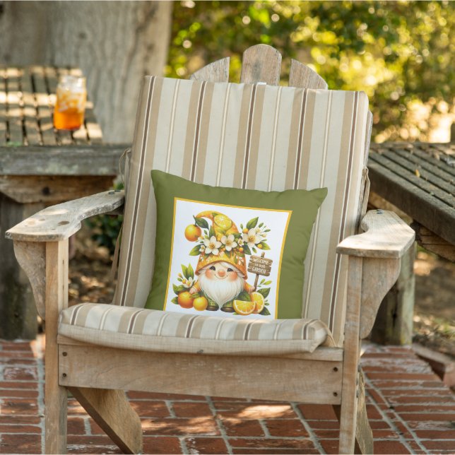 Coussin Accueil agréable jardin gnome (Chaise)