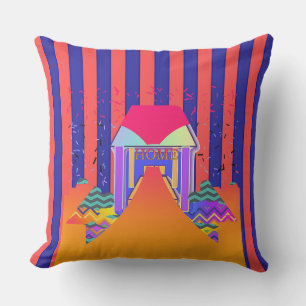 Coussin Accueil Bleu Rouge