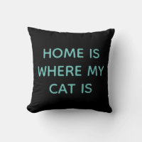Accueil Est Où Mon Chat Est Citation Turquoise Sur