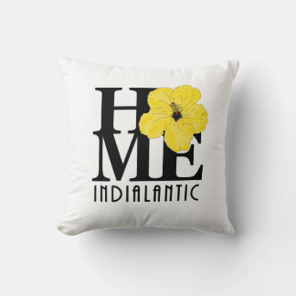 Coussin ACCUEIL Florida autochtone Hibiscus jaune