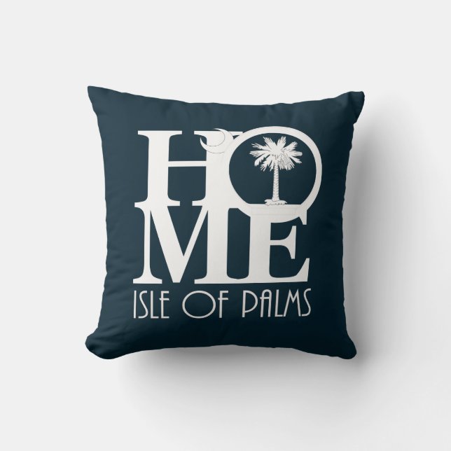 Coussin ACCUEIL Île des Palmiers (Recto)