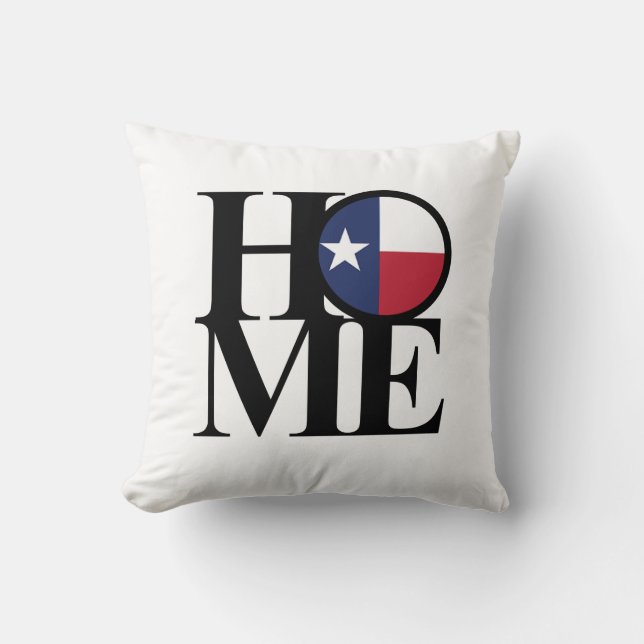 Coussin ACCUEIL Oreillère à lancer Texas 16" x 16" (Recto)