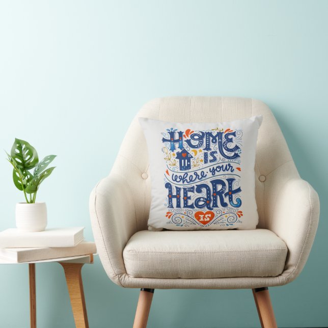Coussin Accueil où votre coeur est Jouer l'oreiller (Chaise)