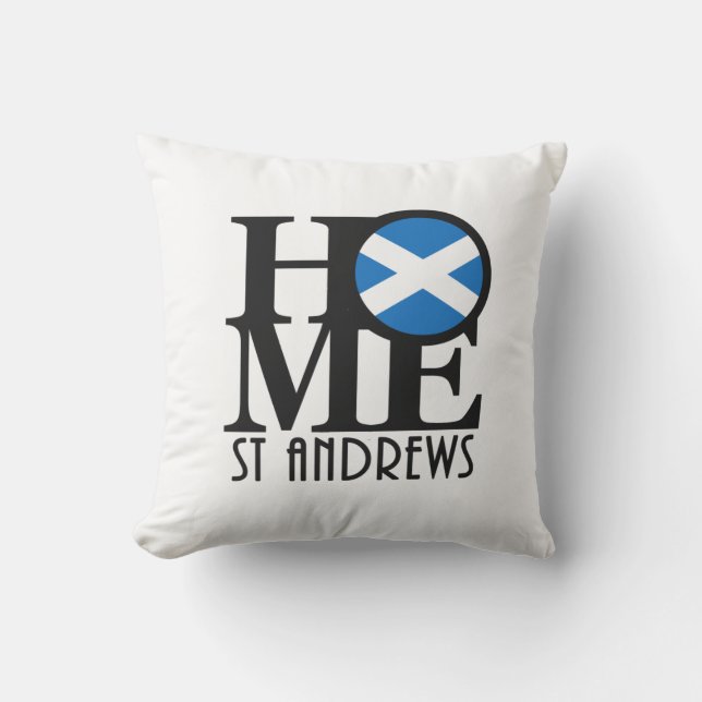 Coussin ACCUEIL St Andrews Écosse (Recto)