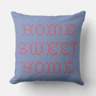 Coussin Accueil Sweet Home Croix Rouge Stitch