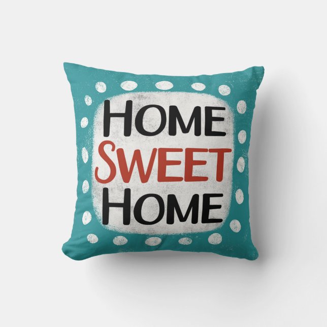Coussin Accueil Sweet Home Jeu d'oreiller (Recto)