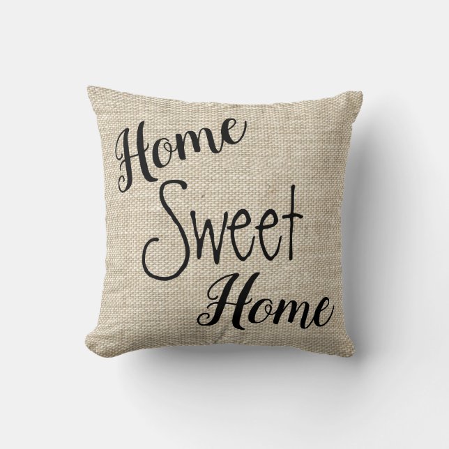 Coussin Accueil Sweet Home Pays Jeu d'oreiller (Recto)