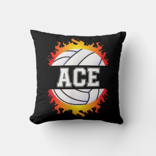 Coussin Ace Name Volley Player Boys Ball and Net Sport