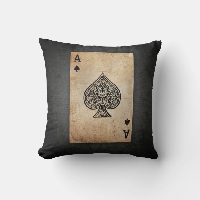 Coussin Ace of spades (Recto)