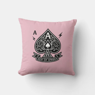 Coussin Ace stylisée de pique — Emblème vectoriel Art déco