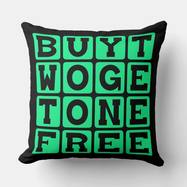 Coussin Acheter Deux Obtenir Un Gratuit, Enceinte De Tripl (Recto)