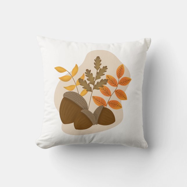 Coussin Acorns Automne automne (Recto)