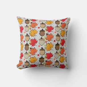 Coussin Acorns et feuilles VII