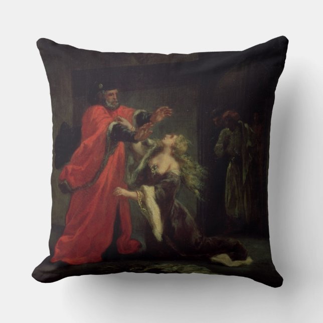 Coussin Acte I, scène 3 : Desdemona se mettant à genoux à (Recto)