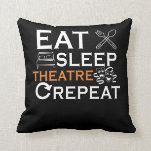 Coussin Acteur de théâtre mangeant le Théâtre Sleep Show