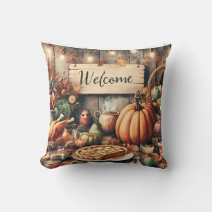 Coussin Action de grâces/Automne/Automne/Vintage