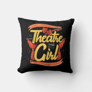 Coussin Actrice féminine Girl Musical Broadway Actrice