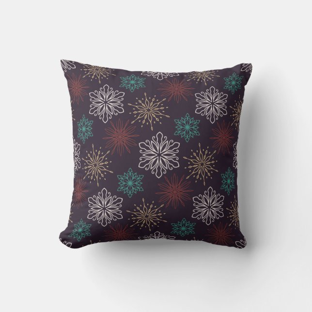 Coussin AD 006 - motif graphique numérique de Noël (Recto)
