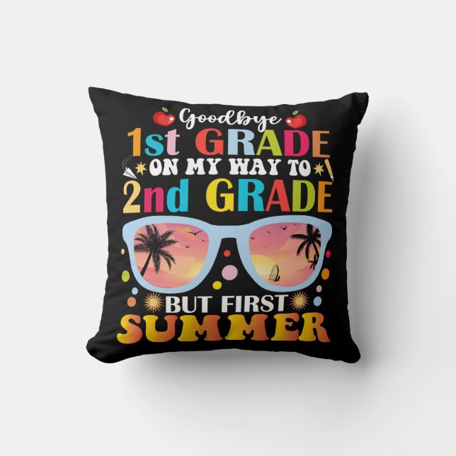 Coussin Adieu 1ère année Bonjour 2e année mais premier été (Recto)