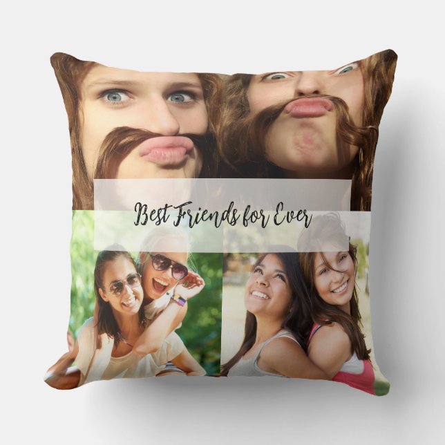 Coussin ado/Gen Z stylisé Cute BFF esthétique (Recto)
